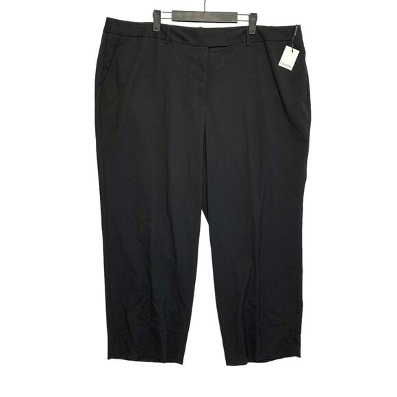 Calvin Klein Modern Suiting Madison Regular Length Straight Pants NWT 24WP Black - Picture 1 of 6